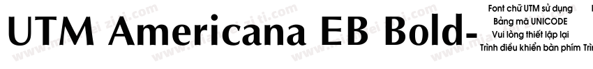 UTM Americana EB Bold字体转换